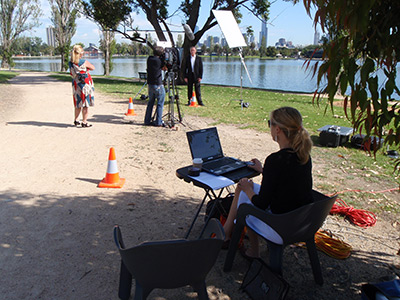 autocue on location